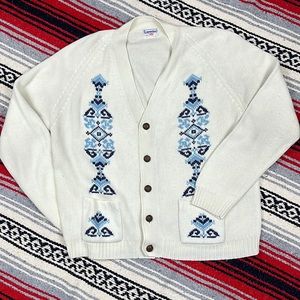 Large Vintage Woolco Laurentien Cardigan